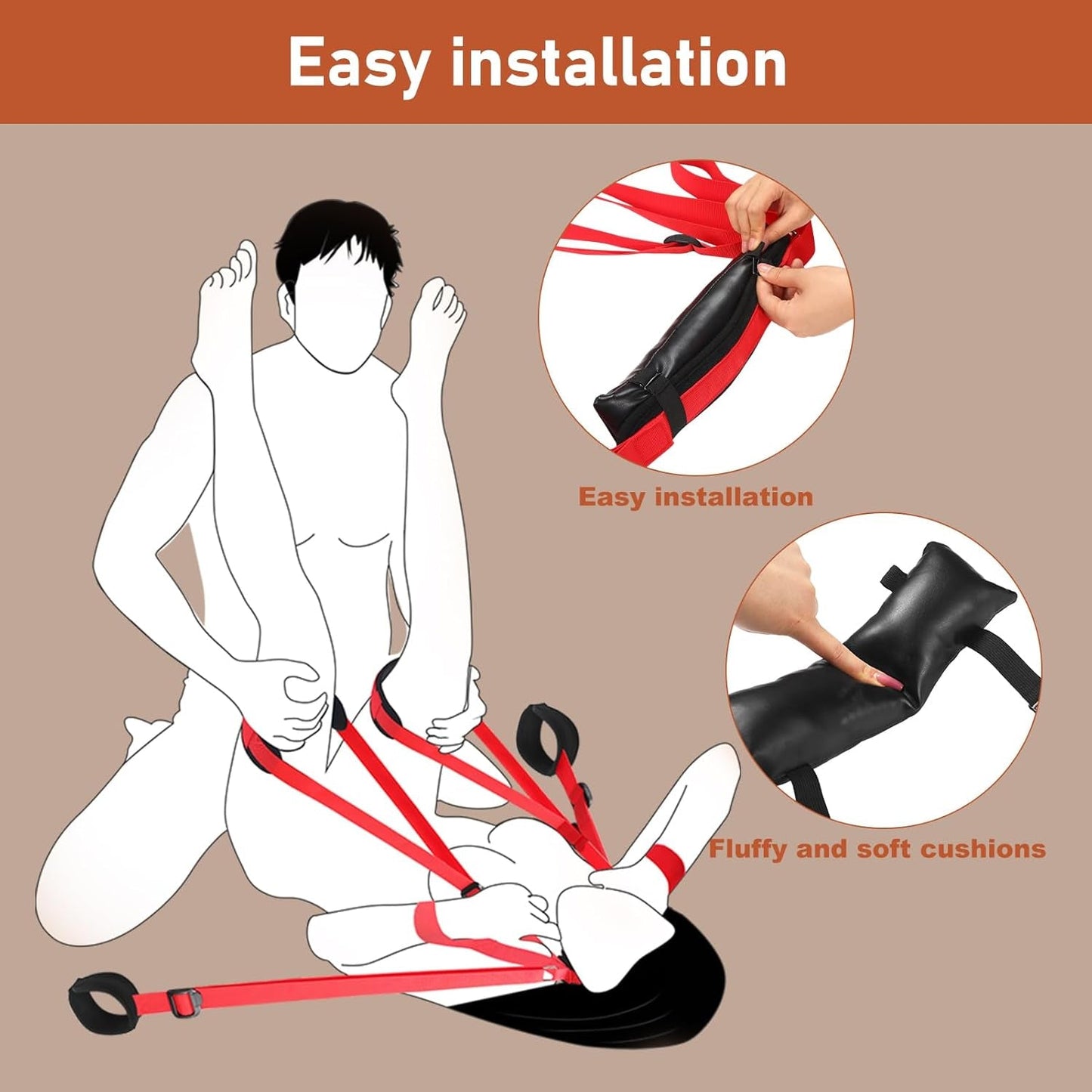 Kit de arnés ajustable SilkTorque con almohada para el cuello y fusta