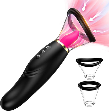 TrielleFlex Dual Cup Clit Sucker 7+10 Modes Rechargeable