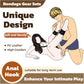 Kit de bondage con gancho anal CommandHook con collar y puños