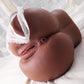 MidnightCurves Torso de muñeca sexual negra con doble canal, 10 LB
