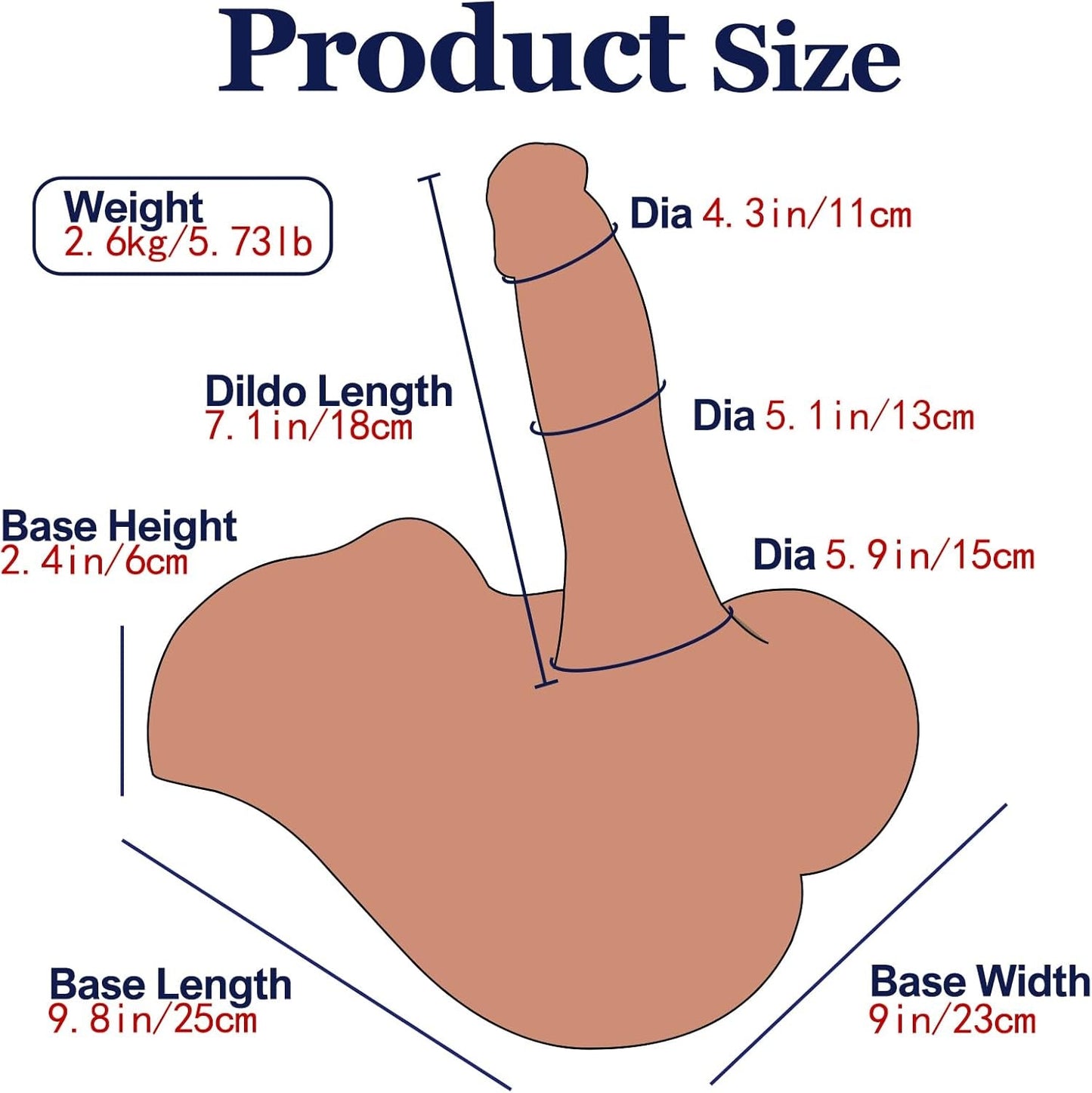 VelriX Muñeco sexual masculino Torso Base estable Dildo flexible