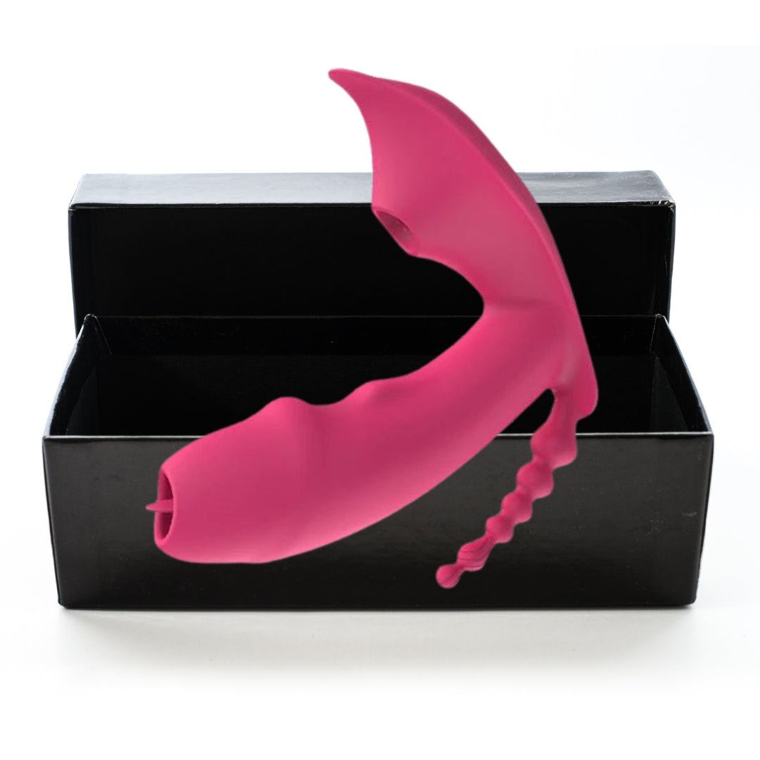 Vibrador Dildo 3 en 1 con Control Bluetooth por APP y Succión de Vacío y Calefacción | Estimulador de Vagina y Clítoris | Juguete Sexual Masturbador Femenino para Mujeres