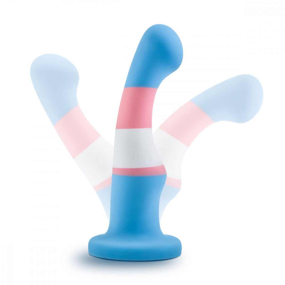 Dildo de silicona Blush Avant P2 Orgullo Transgénero - Azul verdadero