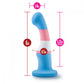 Dildo de silicona Blush Avant P2 Orgullo Transgénero - Azul verdadero
