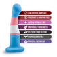 Dildo de silicona Blush Avant P2 Orgullo Transgénero - Azul verdadero