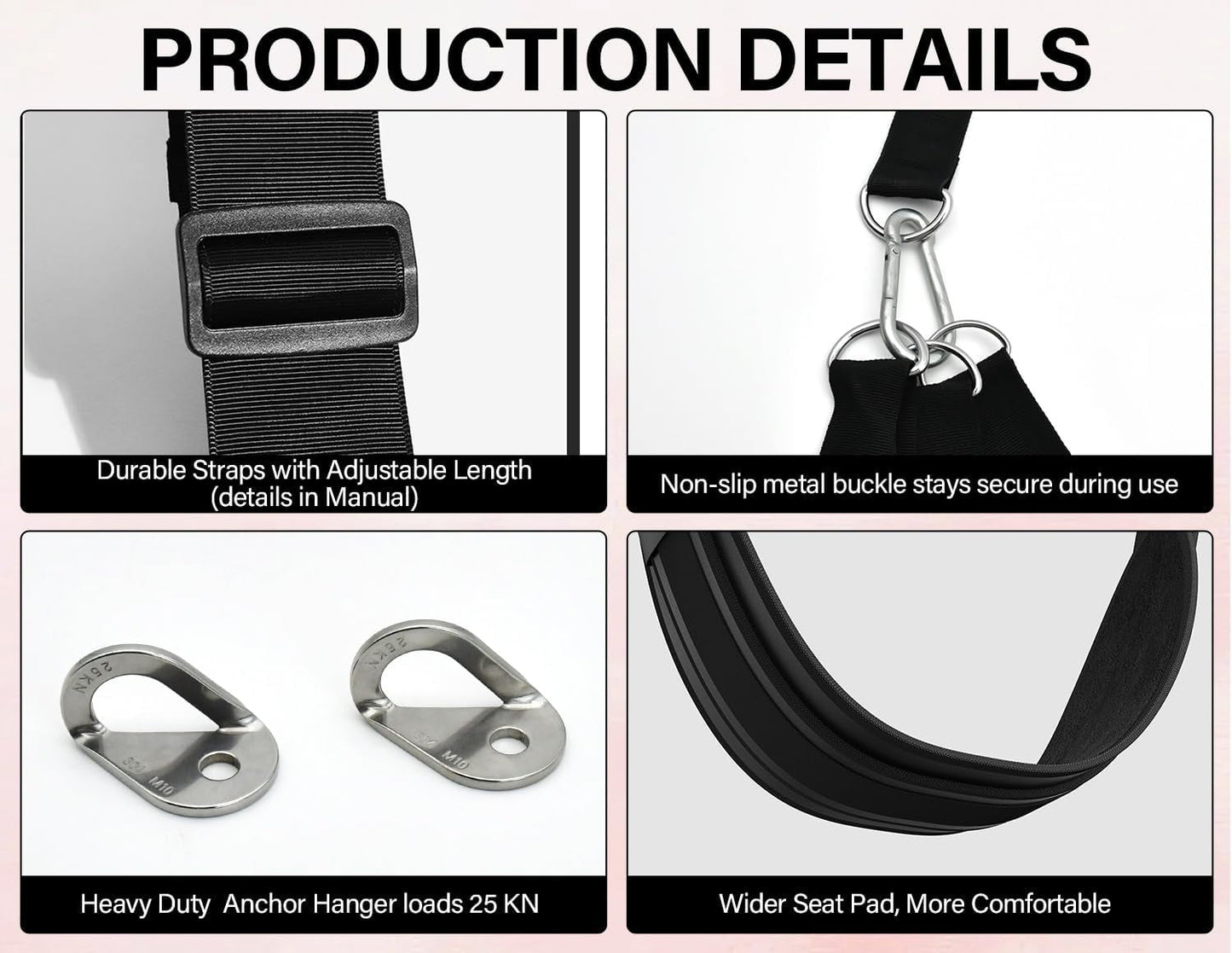 ElarisX Adjustable Door Swing with Handles