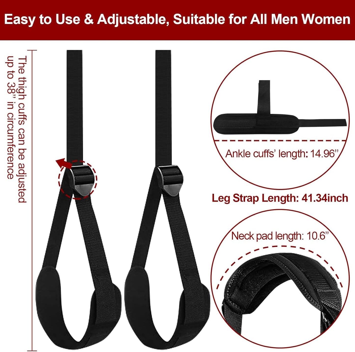 Arnés de sexo ajustable OpenForm, Kit BDSM, Puños
