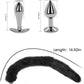 VixenForge Fox Tail Anal Plug Kit 2 Steel Plugs Trainer