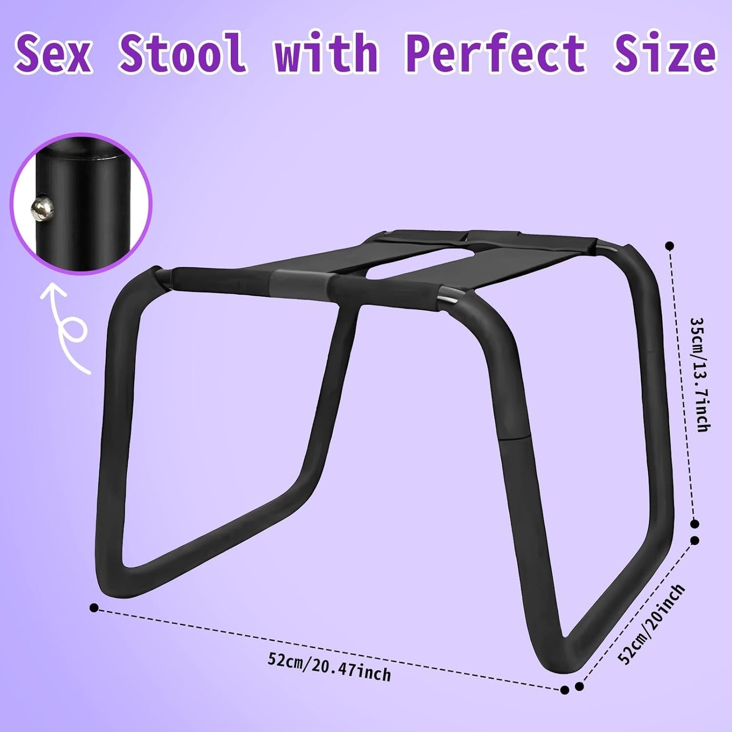 RideWave Adjustable Bouncing Sex Chair with Elastic Seat