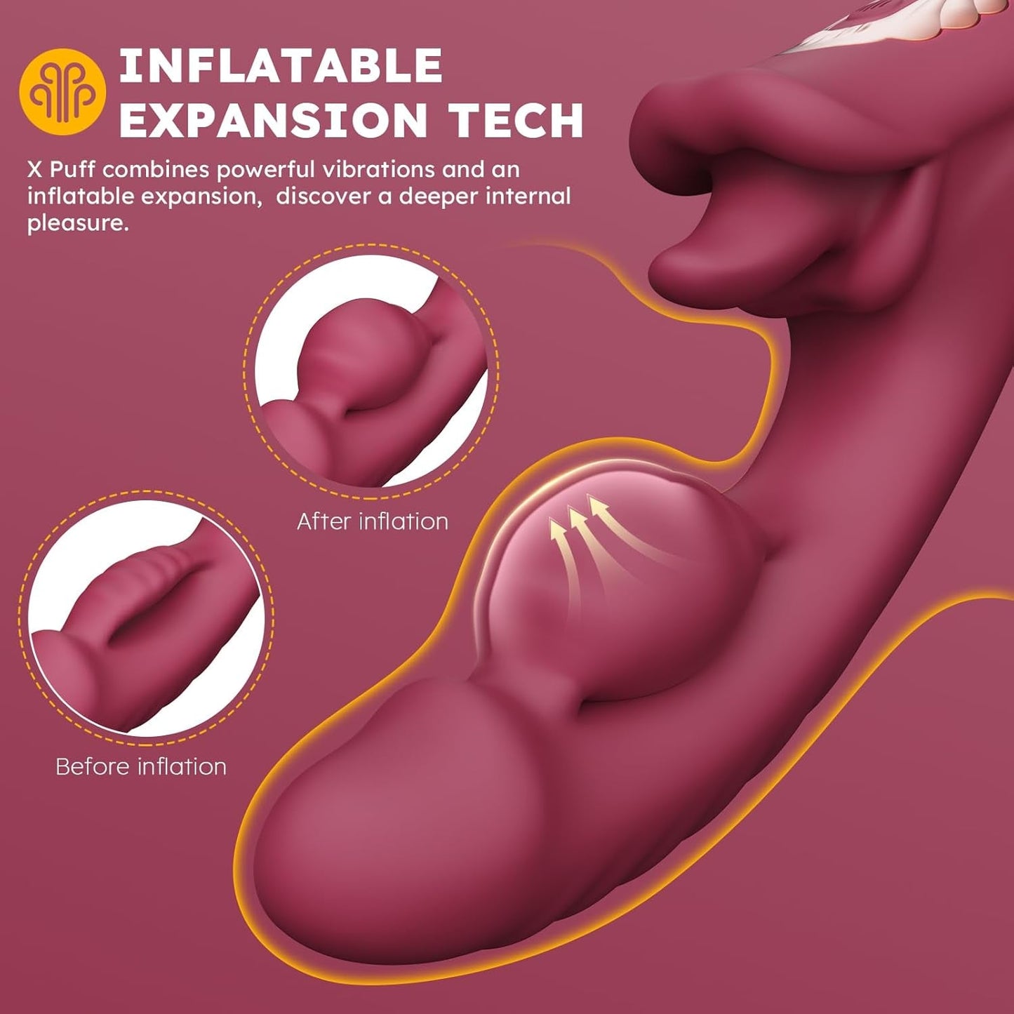 Vibrador Inflable para el Punto G InflataLick