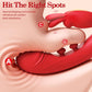 DualRose Rabbit Vibrator 16 Modes Flapping G-Spot Clit Toy