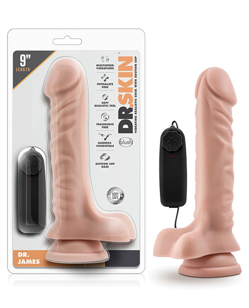 Vibreur Pénien Dr. James 23cm - Vanille