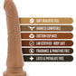 Dr. Skin Realistic Cock Básico 21.5 cm - Moca