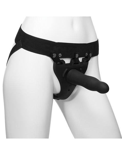 Extensiones corporales Be Aroused Vibrador hueco con arnés - Negro