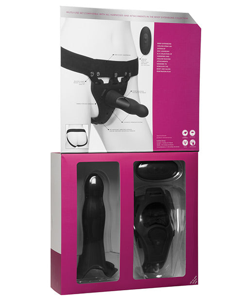 Extensiones corporales Be Aroused Vibrador hueco con arnés - Negro