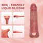 Funda vibratoria para pene VenoPulse 10 modos, aumentador de grosor