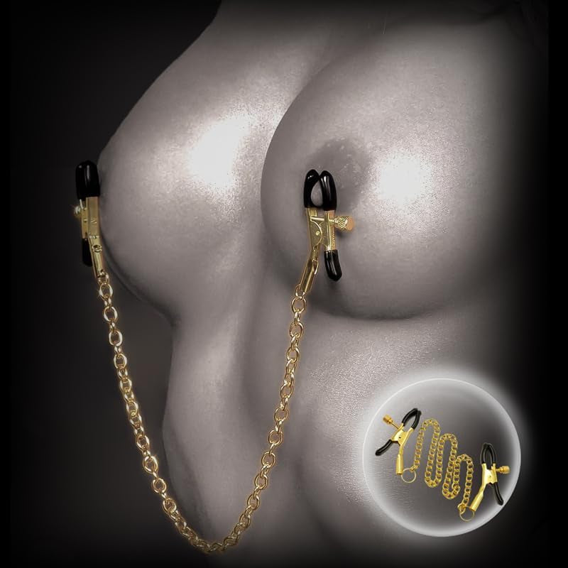 Pinzas ajustables para pezones GildedTease BDSM