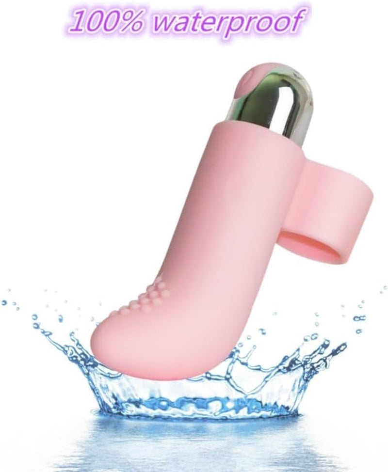 Vibrador de dedo HydraPulse 10 modos, resistente al agua IPX7, USB
