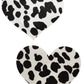 Cow Print Heart Nipple Pasties