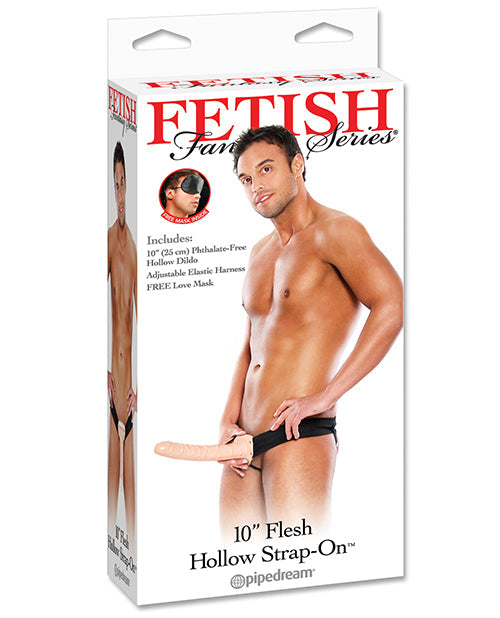 Fetish Fantasy Series 10" Hollow Strap On Flesh
