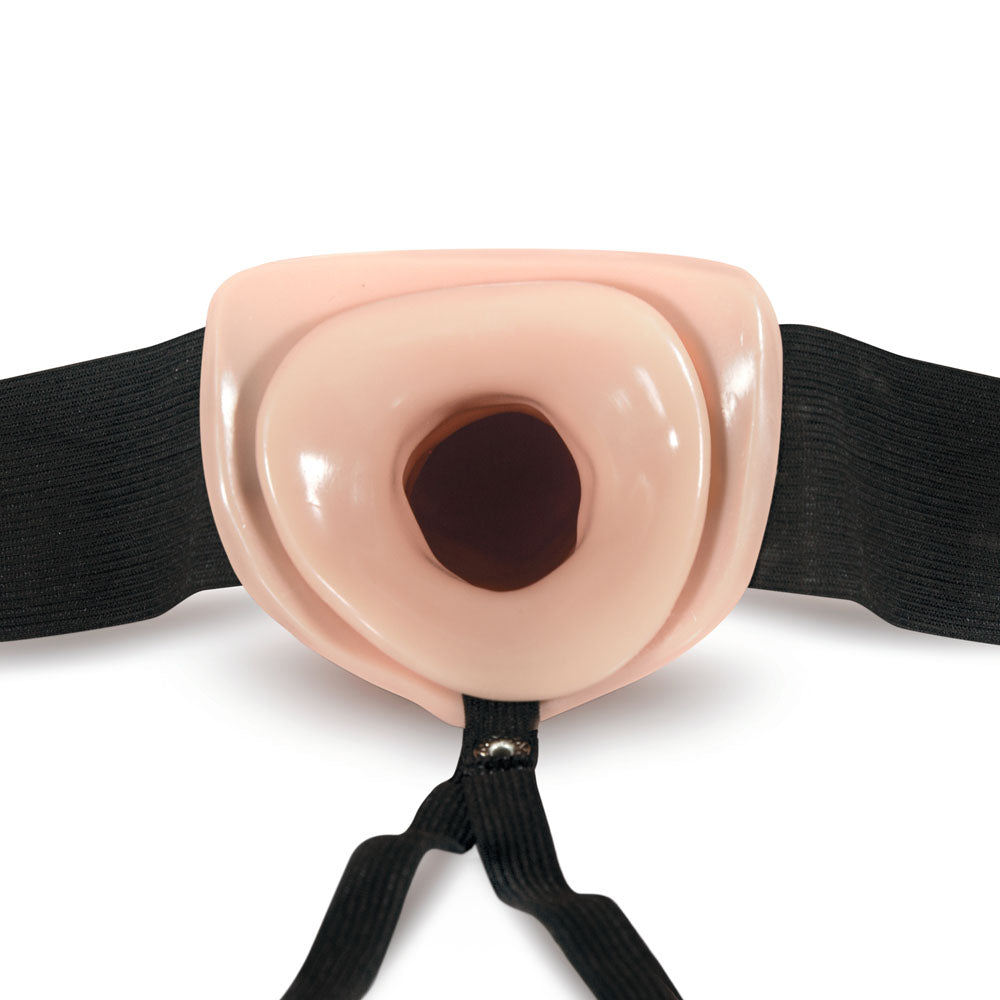 Dr. Skin 6" Strap-On Hueco - Vainilla