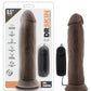 Vibreur phallique Dr. Throb 24 cm - Chocolat