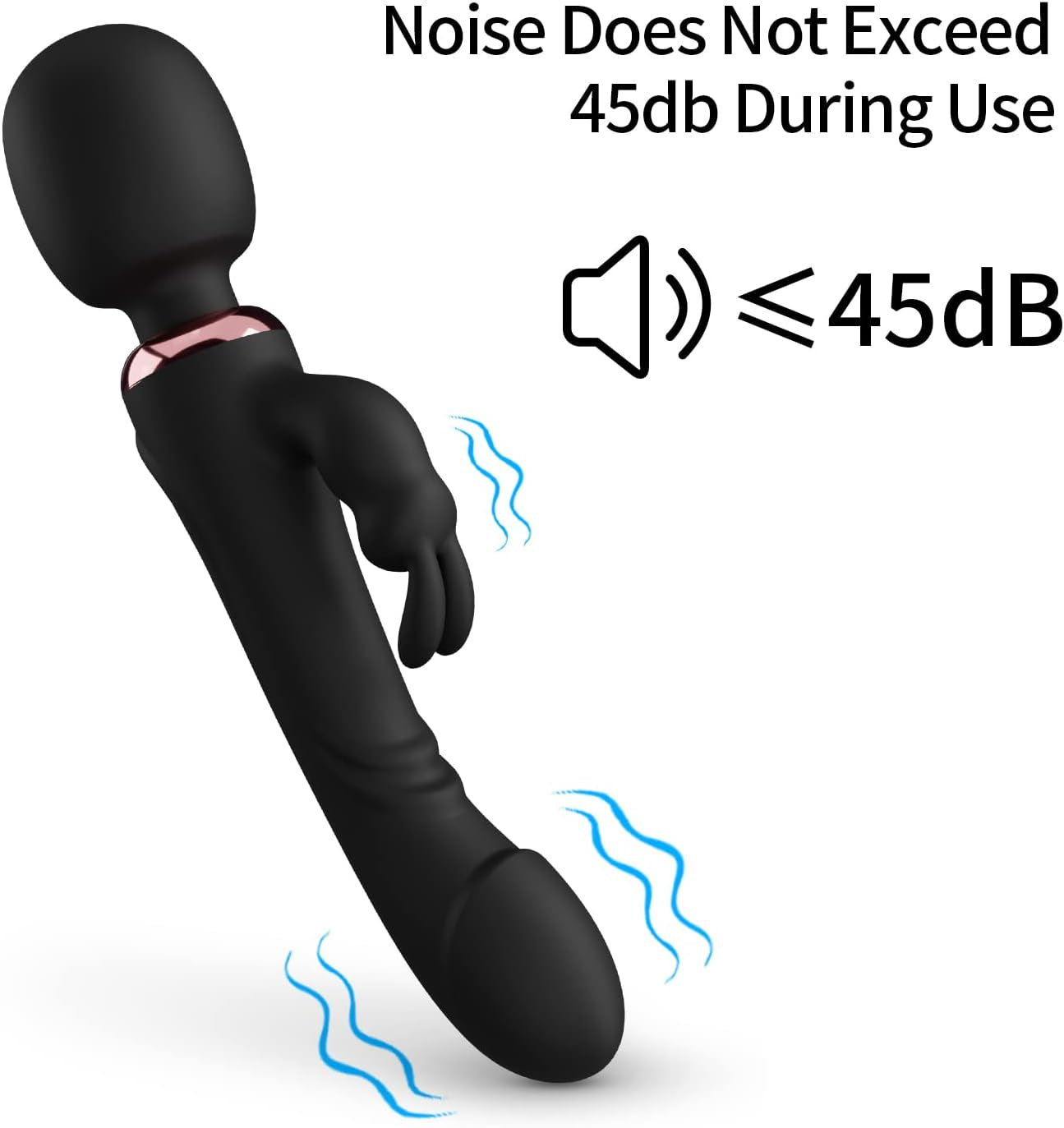 Vibrador conejito CrimsonWave Varita sexual 10 modos silicona impermeable
