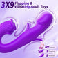 Vibrador de conejo con control por aplicación CommandRose, 9 modos, aleteo