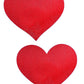 Large Red Heart Nipple Pasties
