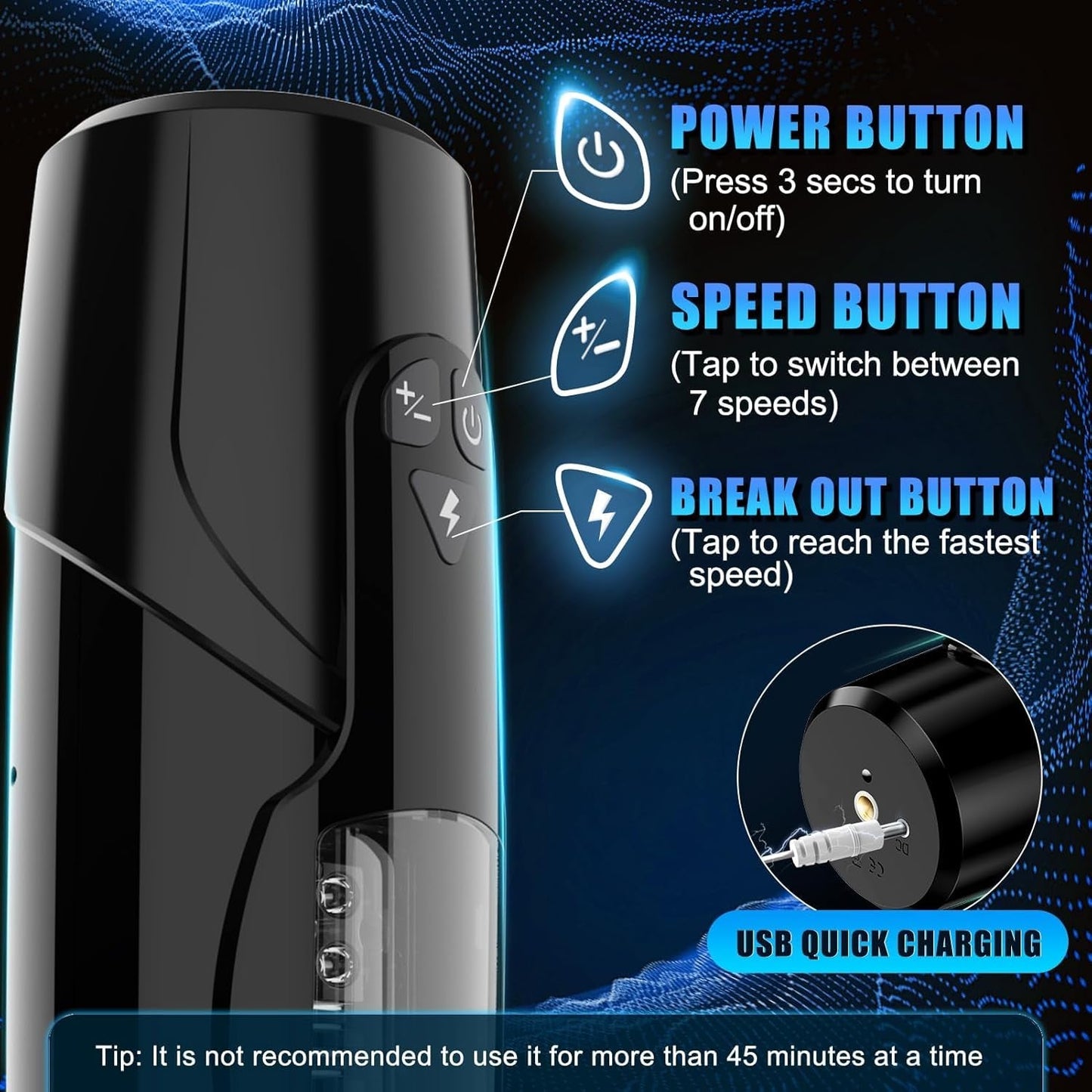 MotionCore Automatic Thrusting Male Stroker Suction