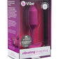 b-Vibe Vibrating Weighted Snug Plug M - Rosa