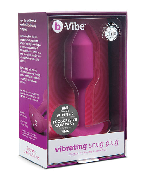 b-Vibe Vibrating Weighted Snug Plug M - Rose