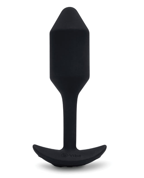 b-Vibe Vibrating Weighted Snug Plug M - Negro
