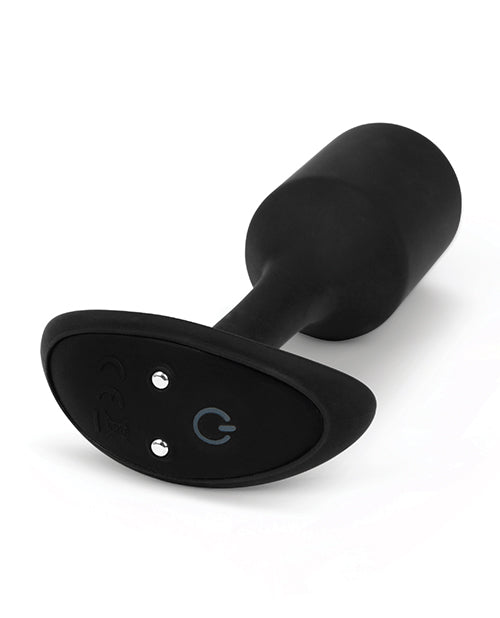 b-Vibe Vibrating Weighted Snug Plug M - Negro