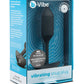 b-Vibe Vibrating Weighted Snug Plug M - Negro