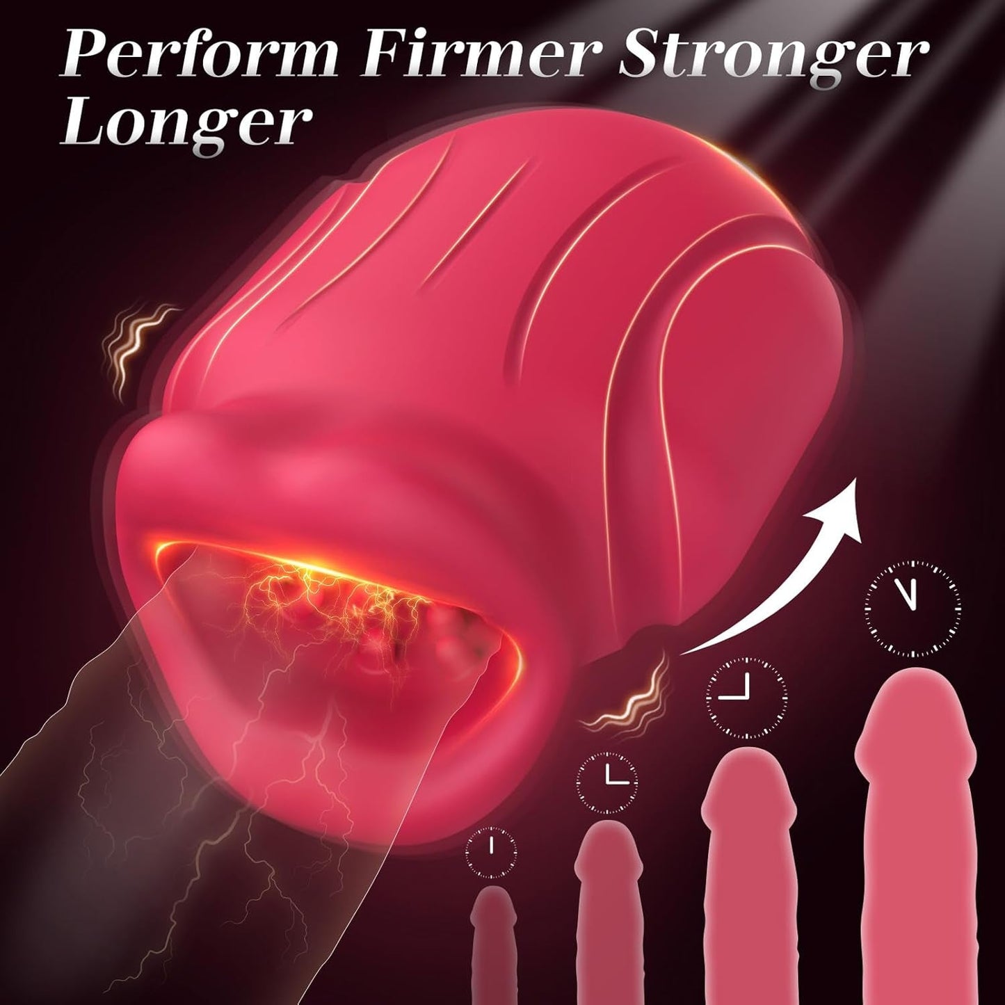 Entrenador de estimulación masculino OralPulse App Control, 10 modos