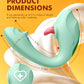 Vibrador de lengua ElyraFlex 4 en 1 para punto G y clítoris con 7 modos