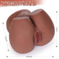 MidnightCurves Torso de muñeca sexual negra con doble canal, 10 LB