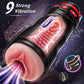 Bomba vibratoria para pene PulseForge Stroker con 2 fundas