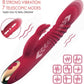 Vibrador de conejo TitanWave de 9" con 15 modos, con empuje y sumergible