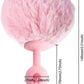 BlushBunny Tapón Anal de Silicona con Cola de Conejo Rosa