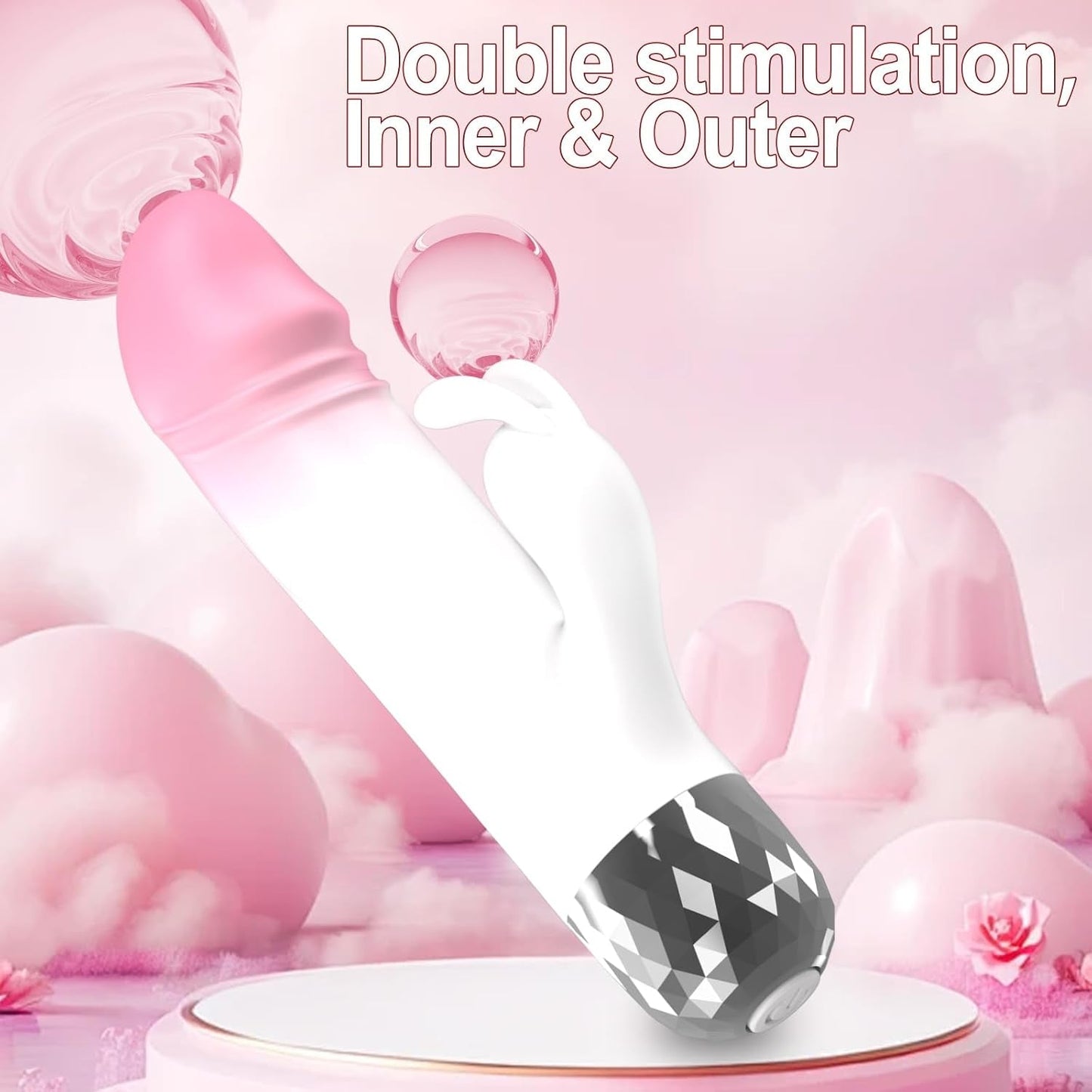 MiniVibrador Mini Rabbit de Terciopelo 10 Modos Silicona Impermeable