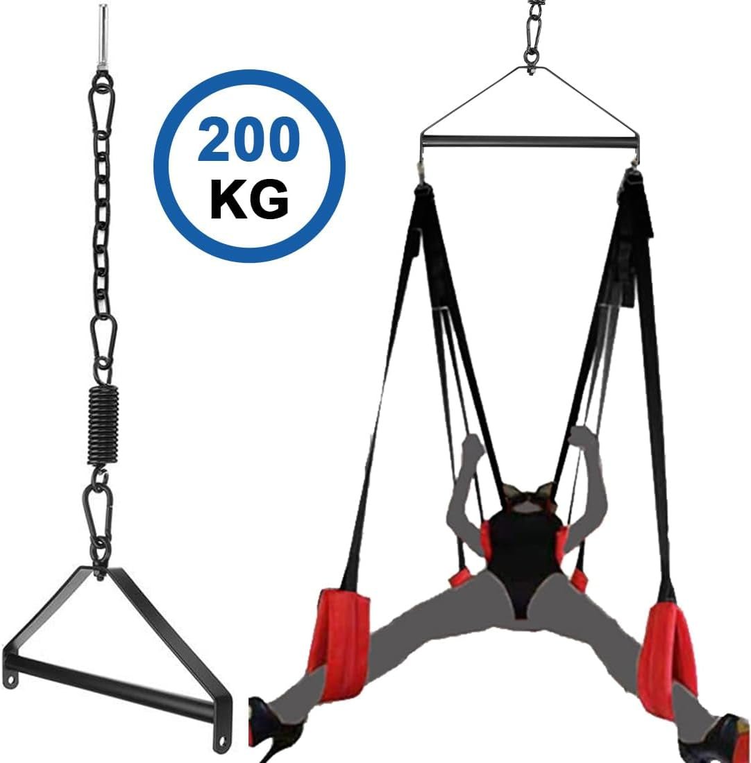 VireliX 360° Balançoire de porte sexuelle Siège large 400lb