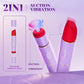 LuxeLip Lápiz Labial Vibrador Bala Chupador de Clítoris 2 en 1
