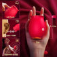 AurevynX Rose Chupador de Clítoris Control por Aplicación 9 Modos Impermeable
