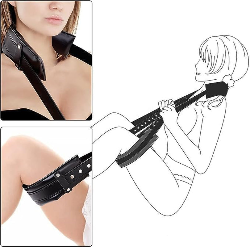 DomineX Juego de rampa de cuña BDSM con esposas y dados sexuales