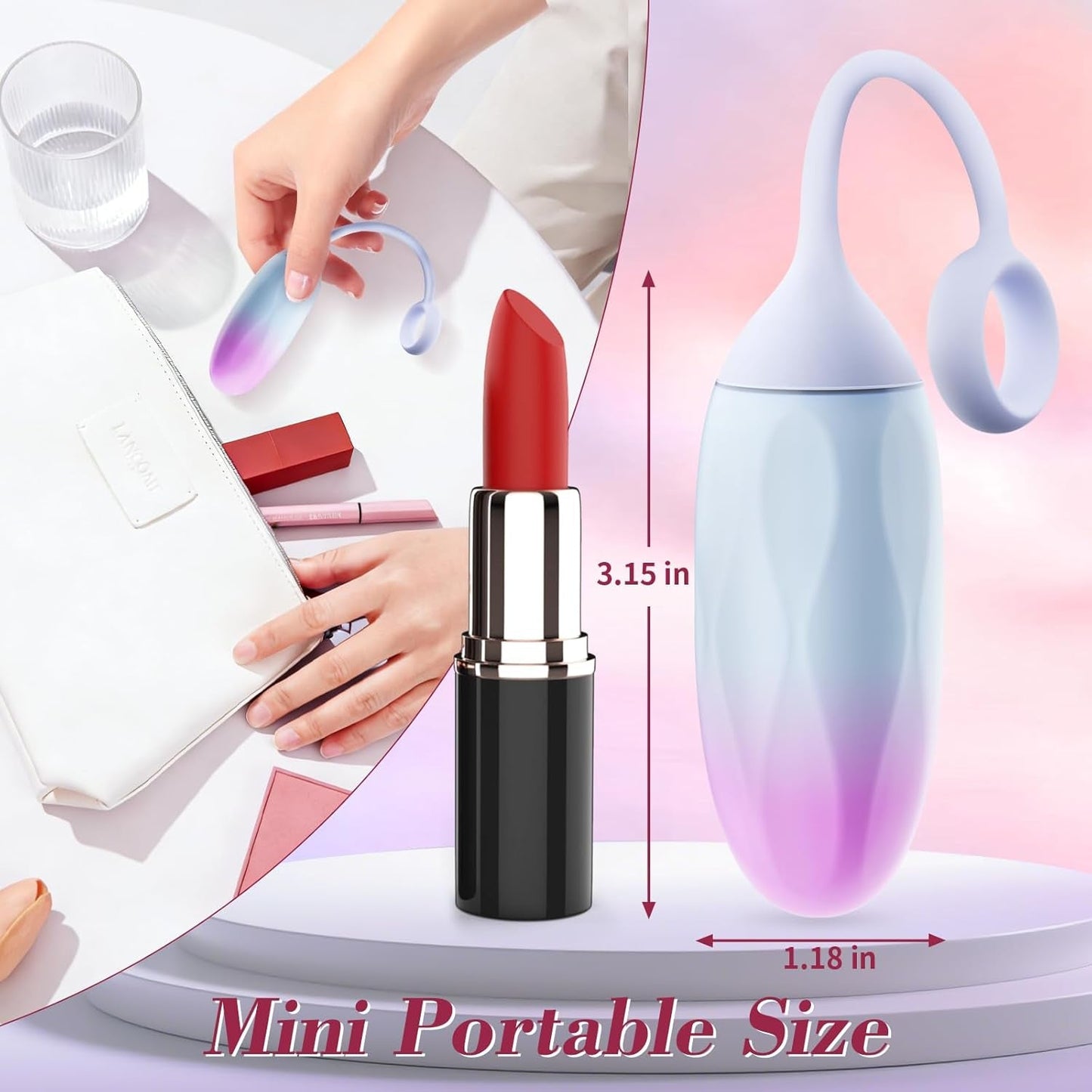 GradientPulse App Huevo Vibrador Bala Remoto Impermeable Silencioso