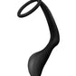 Anal Adventures Cock Ring Plug - Black