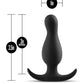 Aventuras Anales Curva Plug - Negro