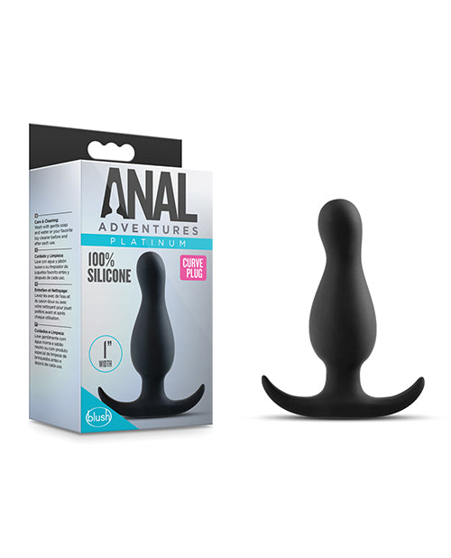 Anal Adventures Curve Plug - Black